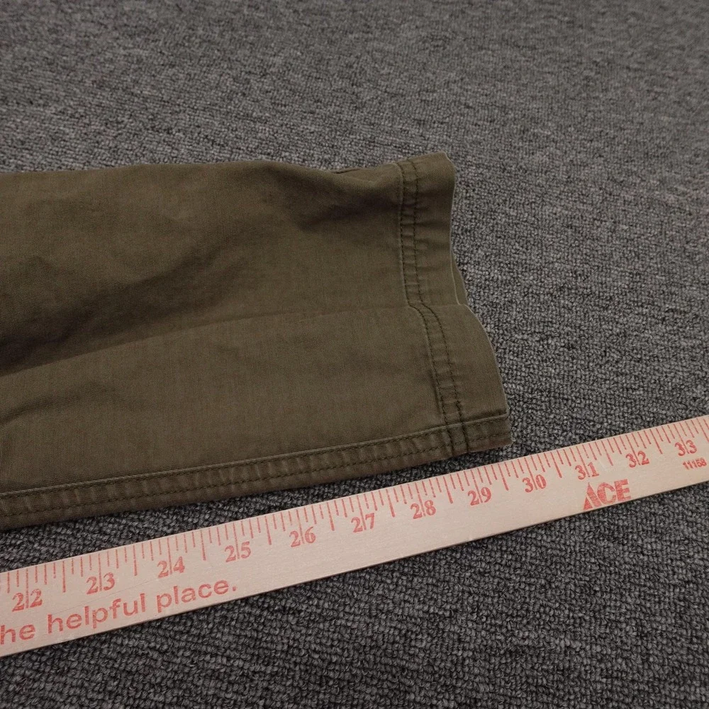 Roark Pants Mens 33x31 Green Elastic Waist Drawstring Canvas Stretch Casual